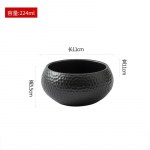 Must Keraamiline K&auml;rgstruktuuriga Kauss Loominguline Salatikauss Supikauss Magustoidukausid Sashimi Kausid Hotelli Erip&auml;ra Lauan&otilde;ud