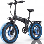 Ebike Ridstar-V&eacute;lo &eacute;lectrique pliable H20 Pro, 2024 W, 48V, 23Ah, 20 pouces x 2000, v&eacute;lo &eacute;lectrique de montagne, moteur Fat Tourists, 4.0