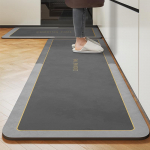 &Otilde;li imav libisemiskindel k&ouml;&ouml;gip&otilde;randamatt - mustust ja kulumist h&uuml;lgav, kergesti hooldatav diatomiitmudast jalamatt. 50x80+50x160cm