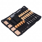 16 tk Puidunikerdust&ouml;&ouml;riistade komplekt Terasest puidut&ouml;&ouml;peitlite komplekt Nikerdusnuga K&auml;sit&ouml;&ouml;riist