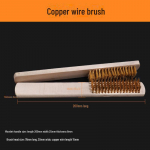 Pika k&auml;epidemega vasktraathari &ndash; puidust terashari rooste eemaldamiseks ja grilli puhastamiseks 1 piece