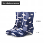 Naiste libisemiskindlad madala kontsaga pikkade s&auml;&auml;rega vihmasaapad - pehmest kummist k&otilde;rge s&auml;&auml;rega veejalatsid k&ouml;&ouml;gikasutuseks 36