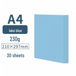 A4 sinise kaardi paberikomplekt (230 g) - Tumesinine, j&auml;rvesinine, udusinine, tiibetisinine, taevasinine &ndash; ideaalne lasteaedade meisterdamiseks
