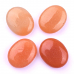 Naturaalne kristall-uimakivi 20 mm ovaalne massaažikivi &ndash; kuue tk komplekt