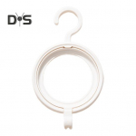 Parukapuu hoiukonks, sile pind, kokkupandav disain, mitmeotstarbeline, h&otilde;lpsasti riputatav, seinale riputatav parukaaluse hoidik valge