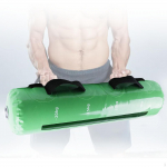 Reguleeritav t&otilde;stmiseks m&otilde;eldud veekott, hantlitega, j&otilde;utreening, j&otilde;usaali treening roheline