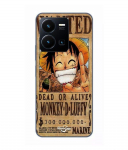 Coque Pour Vivo Y35 4G One Piece Wanted Poster Monkey D. Luffy Maniacase