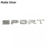 3D ABS-logo Sport Embleemi t&auml;htedega kleebisega auto tagapagasiruumi m&auml;rk L320 L494 Evoque Discovery spordikleebiste tarvikutele Matte Silver