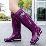 Ekspordi vihmakingad naiste k&otilde;rged veekindlad kingad vihmasaapad veesaapad naiste paksu tallaga k&ouml;&ouml;gi sametist termilised kummikud 36