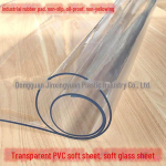 L&auml;bipaistev Veekindel PVC Lauakate &ndash; Pehme Klaas Kristallplaat Kummipadi Customizable