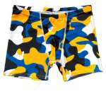 MMA UFC Muay Thai Kickboxing Poks Kamuflaaž Sinine Kollane Vabaaja L&uuml;hikesed P&uuml;ksid J&otilde;usaali Sport Meeste Treening Kiiresti Kuivav Tr&uuml;kiga Elastne K&otilde;rge V&ouml;&ouml;kohaga Treening XS