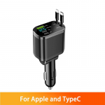 UUS 5-IN-1 100W sisset&otilde;mmatav autolaadija mobiiltelefoni USB PD Type C kaabel iPhone'ile kiirlaadimiskaabel sigaretis&uuml;&uuml;taja adapter auto tarvikud For Apple and TypeC