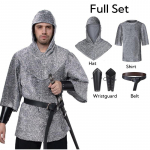 Keskaegne r&uuml;&uuml;tel templar cosplay kost&uuml;&uuml;m s&auml;rk keskaegsed renessanss riided &uuml;likond filmi cosplay vintage retro rollim&auml;ngu pidu S