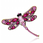 Crystal ja European Vintage Dragonfly pross Pin Point Drill Dragonfly pross