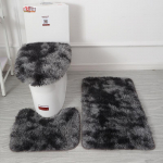 3-osaline libisemiskindel vannitoa vaibakomplekt - Sisaldab U-kujulist tualettmati, kaanekaane padjakest ja du&scaron;ikardinat - Pestav - Ideaalne kodu kaunistamiseks 1pc* Square 50*80cm