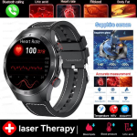2025 Uus Mitteinvasiivne Laserravi Kolm K&otilde;rget Nutikell Safiirklaas Vererasv Kusihappe EKG Tervise Diagnostika Nutikell Black Leather black