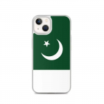 Coque pour iPhone &ndash; PIXELFORMA &ndash; iPhone 13 &ndash; Drapeau du Pakistan &ndash; Silikoonist supp &ndash; Vert