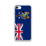 Coque iPhone - Mitmev&auml;rviline - Drapeau G&eacute;orgie du Sud - Souple - Vertikaalne - &Uuml;hilduv iPhone 6S Plus