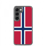 Coque T&eacute;l&eacute;phone &ndash; Samsung &ndash; Galaxy S23 Plus &ndash; Drapeau de la Norv&egrave;ge &ndash; Souple &ndash; mitmev&auml;rviline