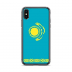 Coque iPhone &ndash; Kasahstan &ndash; Drapeau officiel &ndash; Supp &ndash; Mitmev&auml;rviline &ndash; &Uuml;hilduv iPhone XS