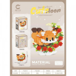 Mini Koer Kass panda pesukaru Armas Lemmikloom V&auml;ike Ehitusklotside Mudeli Seeria Kaunistused Lastem&auml;nguasi J&otilde;ulu S&uuml;nnip&auml;evakingitused Lastele original box