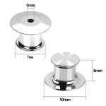 10 tk lukustustihvt taga lukustustihvti hoidja klamber Metallist tihvti alus prossi jaoks
