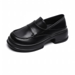 Platvormkingad Naiste kingad Trend S&uuml;gis ja Talv Uued &Uuml;mara ninaga Briti stiilis V&auml;ikesed Nahkkingad &Uuml;ksikud Kingad Naised 34