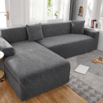 Sametine veekindel žakaarist diivanikate - t&auml;ielikult kattev, reljeefne tolmukaitse Two-seater Sofa Cover: Fits 145-180cm
