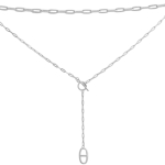 H&otilde;bedane kaelakee ilma kividega, toote kaal 6,1 g (2187356) 45cm