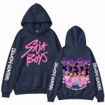 KPop Deemonik&uuml;ttide Saja Poiste Kapuutsiga Pusa Harajuku Hip Hop Pullover Topid Meeste ja naiste Pusakingitus S