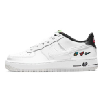 Air Force 1 07 LV8 3 GS Peace Love Nike Laste tossud Valge University-Red University-Gold DM8154-100 35.5