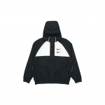 Nike Swoosh Double Hook tuulekindel spordiriidest kapuutsiga jakk Meeste jakid must DJ9647-011 S