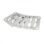Hypertune - T4 Turbine inlet divided gasket Stainless Steel 304 Gasket For T04  inlet gasket HT4805 One Size