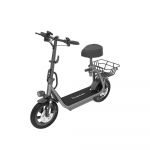 Stride Power M5 Pro Electric Scooter with Seat and Basket, 750W Motor, 12inch 48V 10.4Ah battery hall