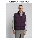 Men's Winter Quilted Stand-Collar Sleeveless Vest M