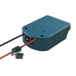 Isetegemise adapter Makita 14.4V 18V akule doki toitepistikuga, tarvikute komplekt kaabli v&auml;ljundite ja l&uuml;litiga sinine