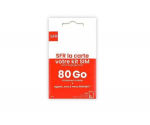 SIM-kaart - SFR - Uus - 80 GB internetti - Piiramatu helistamine, SMS, MMS - Ilma 5G tellimuseta