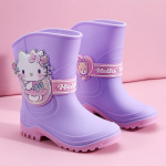 Hello Kitty laste kummikud t&uuml;drukutele, k&otilde;ik hooajad, libisemiskindlad kummikud, poolk&otilde;rged veekindlad jalan&otilde;ud v&auml;ikelastele ja beebidele 28
