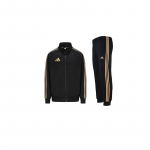 Adidas k&otilde;rge kaelusega logodisainiga pikak&auml;eline pluus ja mugavad keskmise v&ouml;&ouml;kohaga elastikp&uuml;ksid Vabaaja spordikomplekt Unisex Komplektid TR30JT-BG+TR30P1R-BG M
