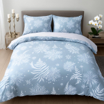 3 tk s&auml;delev kristallist j&otilde;uluvoodipesu komplekt Pol&uuml;ester K&uuml;lmakristalli lumehelbe tr&uuml;kiga tekikott Kuninganna suurus Elegantne t&auml;iskasvanute kodu dekoratsioon EU Twin(135x200cm) white