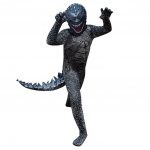 Kvaliteetne Halloweeni Cosplay Kost&uuml;&uuml;m Poistele Mugav Atsetaatkiud Materjal 130cm/51.18in must