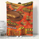 Reese's P&auml;hkliv&otilde;i Tassid Tekk - Magus Kommi Disain, T&auml;iuslik Diivanil Kalli tegemiseks & Magamistoa Kaunistuseks 30x40in