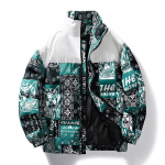 Paksendatud puuvillase polsterdatud mantel Meeste talvine soe krae Puuvillase polsterdatud jope XXXL