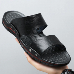 Meeste sandaalid suvised vees k&auml;imiseks nahast sussid libisemiskindlad v&auml;litingimustes rannas vabaaja sportlikud jalutusk&auml;iguks meeste kingad pluss suurus 38-48 38