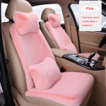 Faux fur Car Seat Cover winter Universal Faux Rabbit Fur Car Seat Cushion Auto Thermal Cloak For toyota BMW Kia Mazda Lada milky