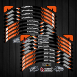 for Honda Rebel 1100 Rebel 1100 Retro Cruising Motorcycle Strips Motorcycle Wheel Tire Stickers Car Reflective Rim Tape oranž