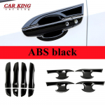 For honda civic 10th Gen 2016 2017 2018  LHD Car Door Handle Protective Covers Trim Door Bowl Cover ABS Black Sticker No intelligent -LHD