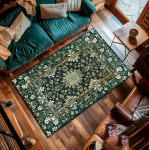 Klassikaline Punane P&auml;rsia Vaip Traditsiooniline Medaljoniga Vaip Vanaaegne Stiil Elutoa Sisustus Pestav Vaip Libisemiskindlad Vaibad Retro Dekoratsioon 120x160cm