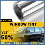 Uncut 20 x 10ft Car 50% Window Tint Film Roll with Shades for Home Office EXV