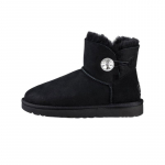 UGG Mini Bailey Button Bling Fliisvoodriga 'Must Valge' Naiste Tossud 1016554-BLK 38